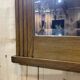 Art deco period beveled mirror in oak