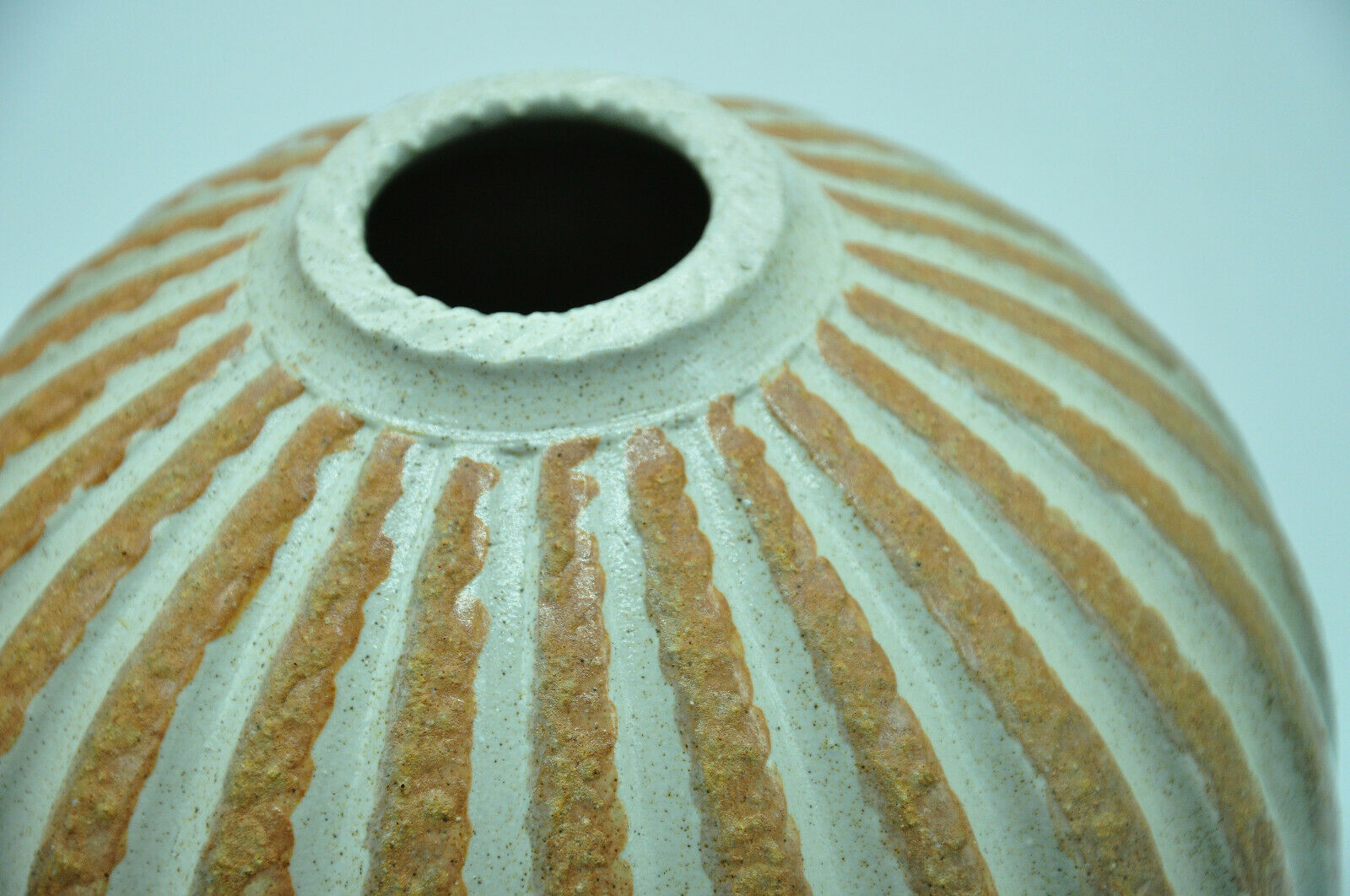 Coloquinte vase in recoiking by Jacques Breugnot