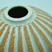 Coloquinte vase in recoiking by Jacques Breugnot