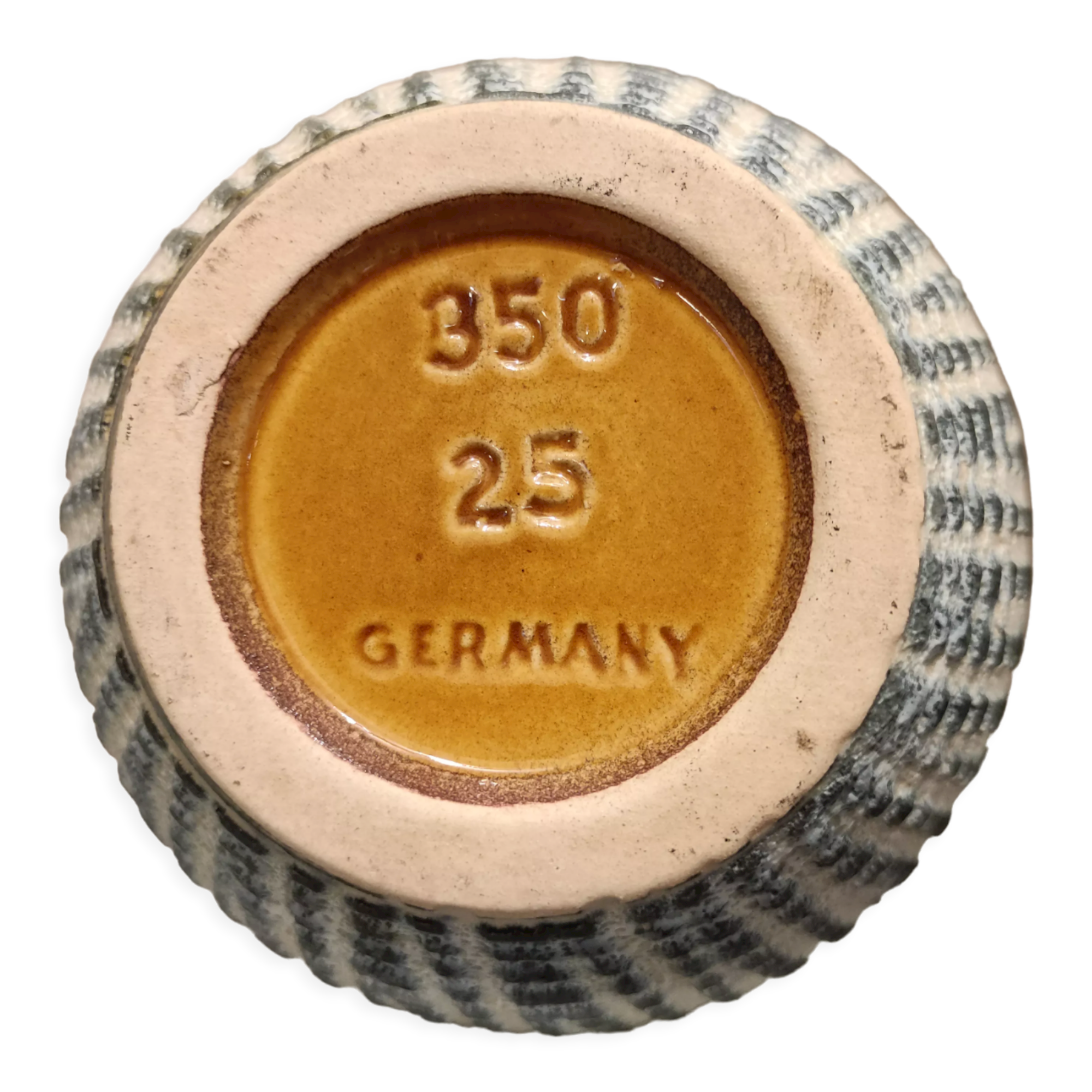 Vintage West Germany ceramic vase signed numbered