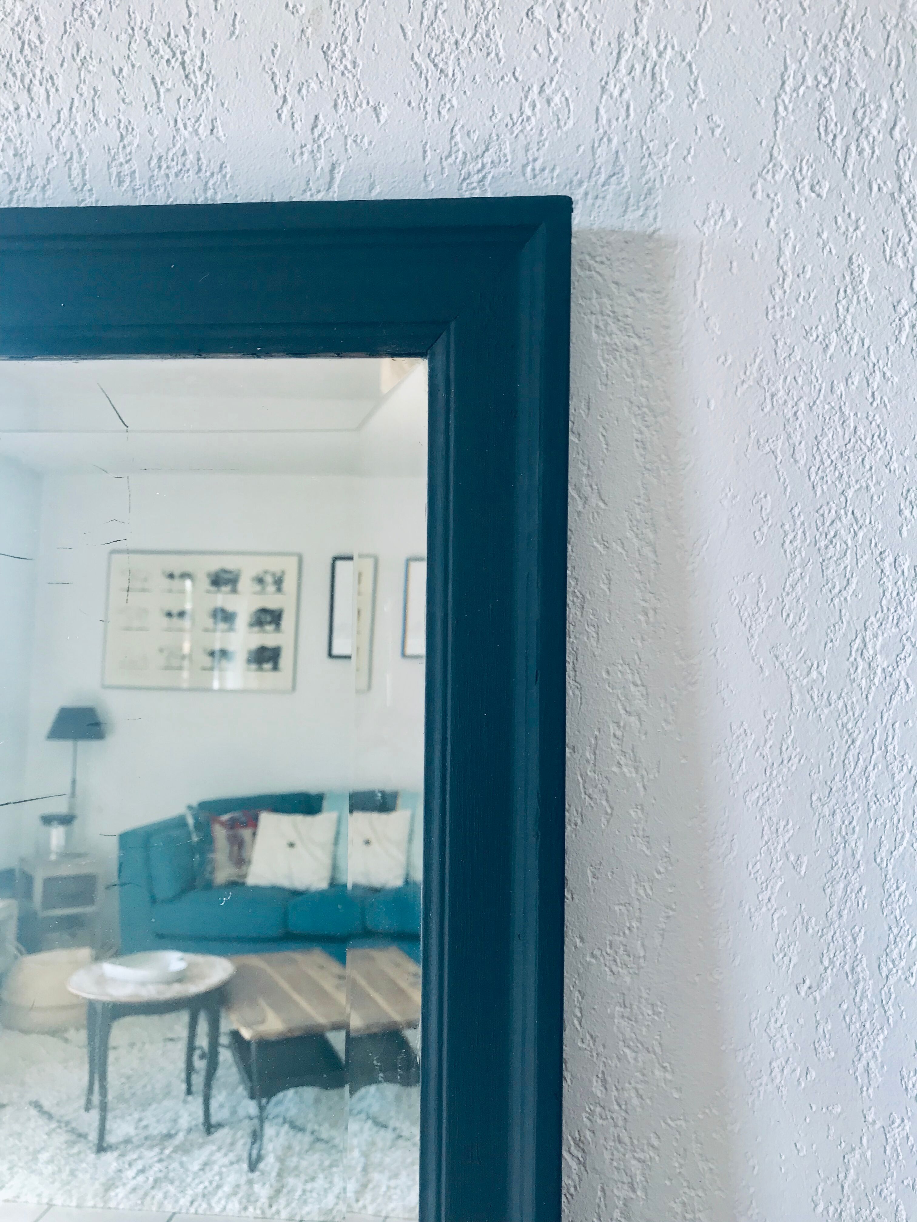 Rectangular beveled mirror 87x153cm