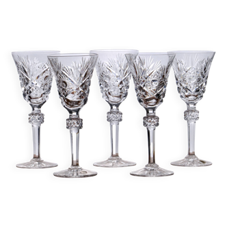 Set of antique crystal glasses by Lorraine Lemberg