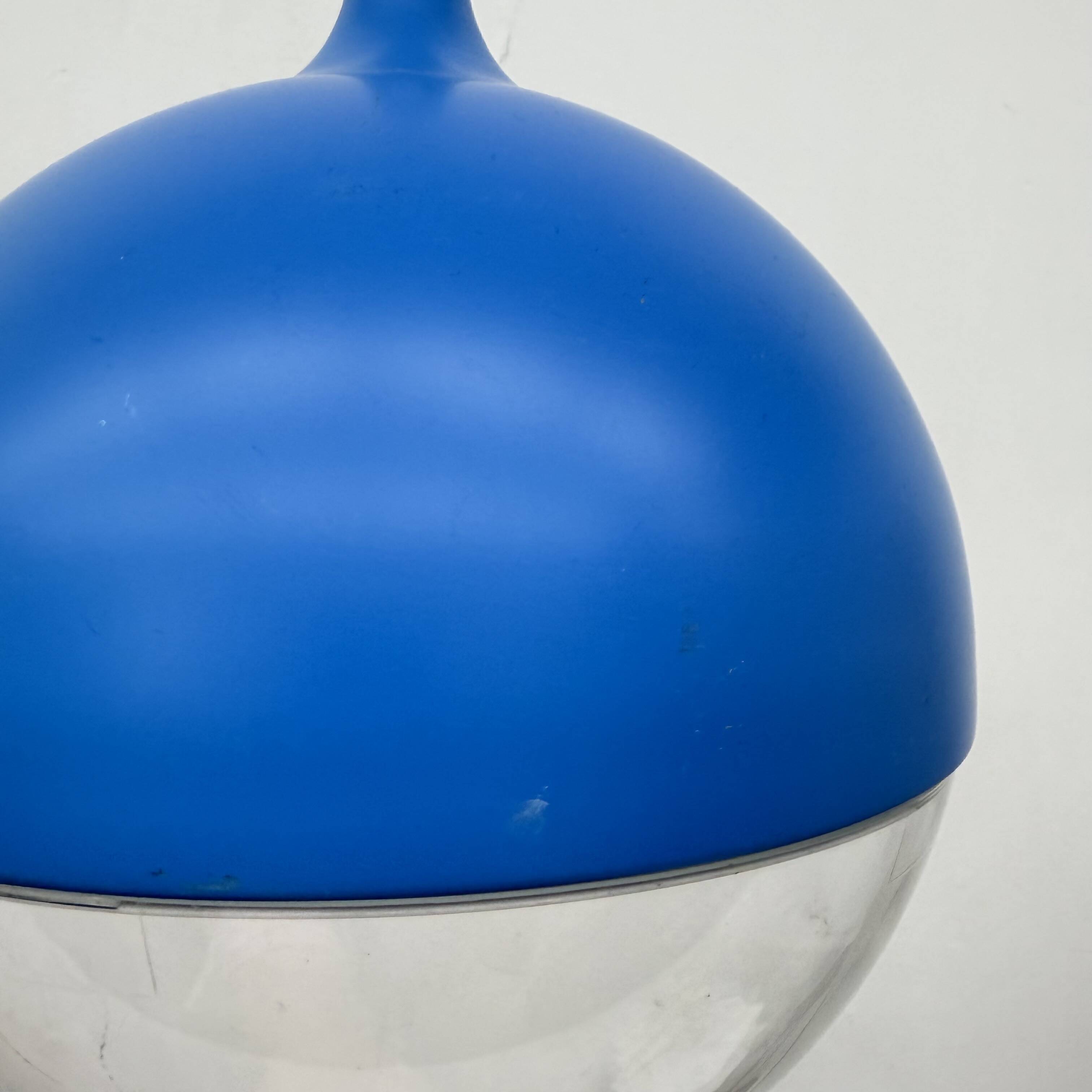 Vintage Space Age Blue Ceiling Lamp Väster by Knut Hagberg for Ikea, Sweden