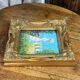 Painting on isorel, wooden frame