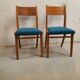 Paire de chaises scandinaves vintage années 50