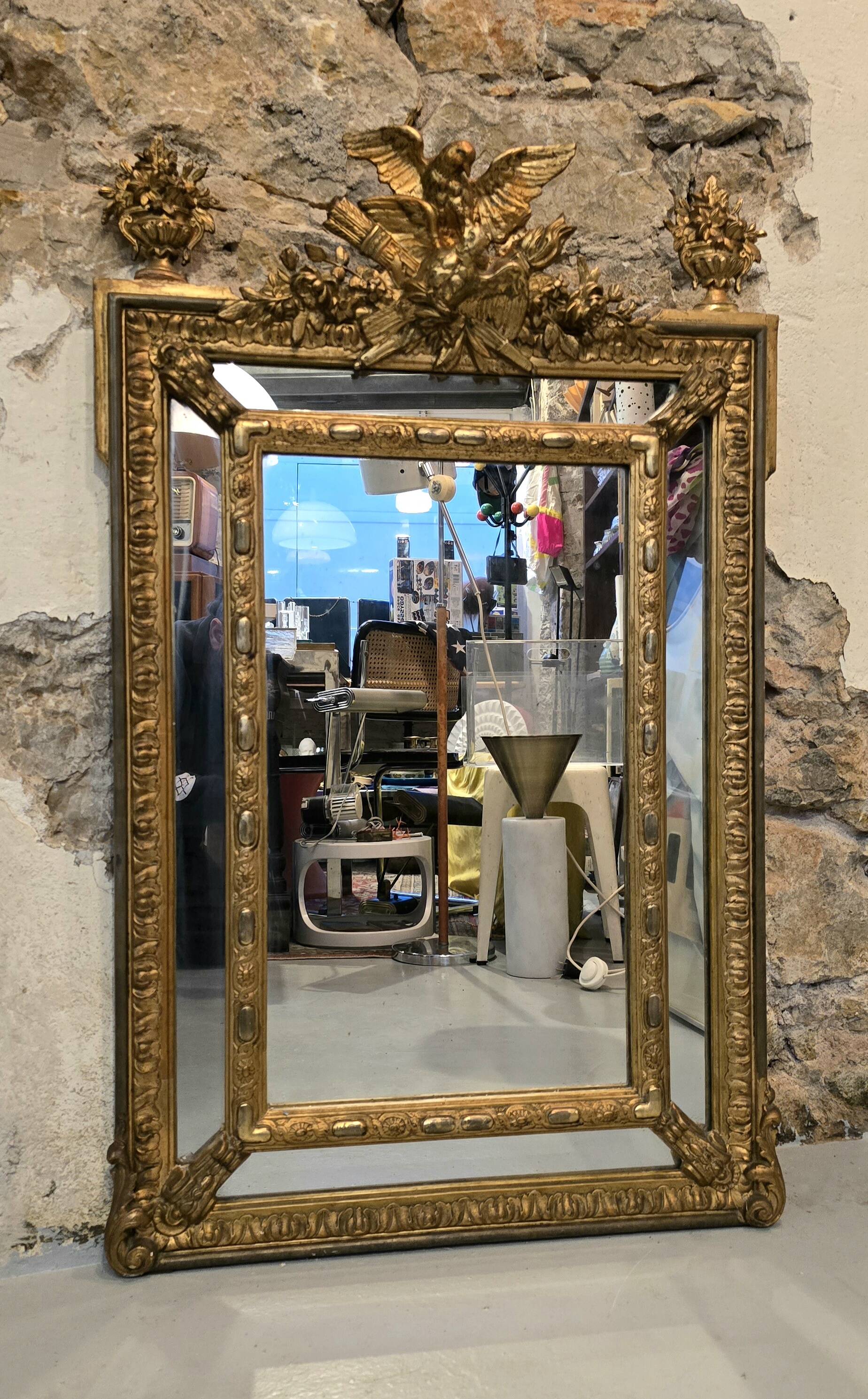 Mirror with parcloses, Napoléon III period