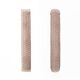 Pair of Modern Italian Brass and Murano Glass Textured Light Pink Wall Scon