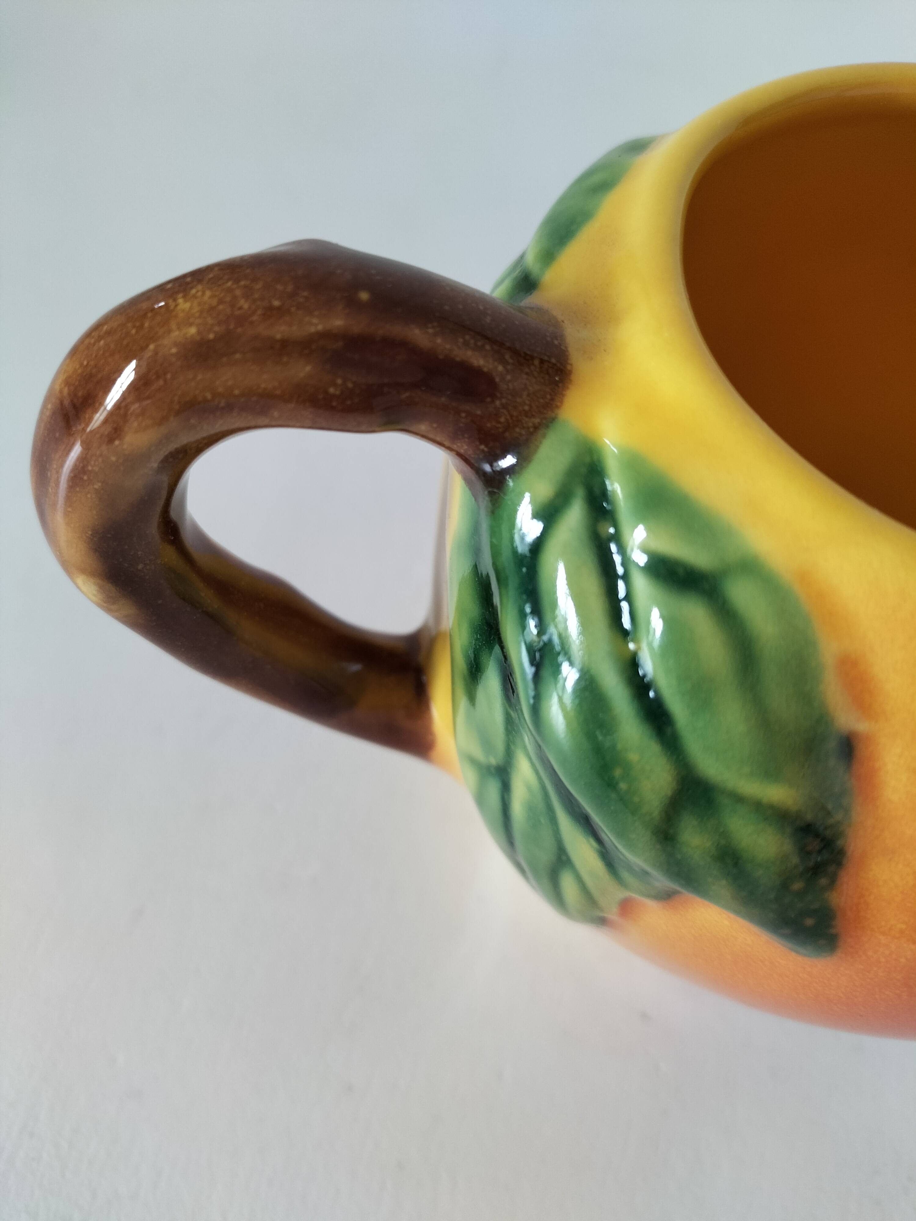 Mug with slip decoration
