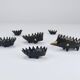 Stackable brass hedgehog ashtrays by Walter Bosse, Herta Baller, Austria, 1950s.