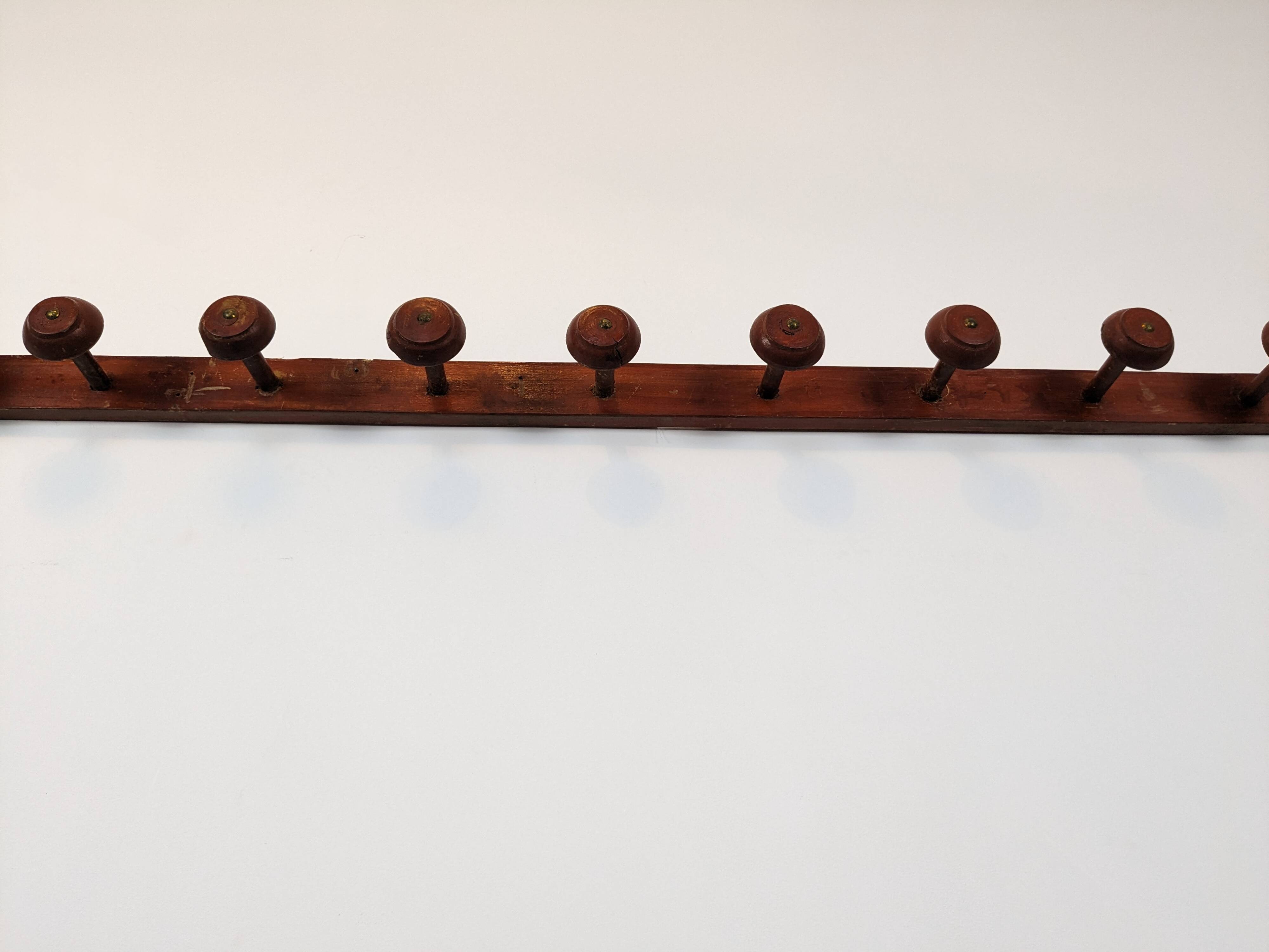 Old wooden coat hook