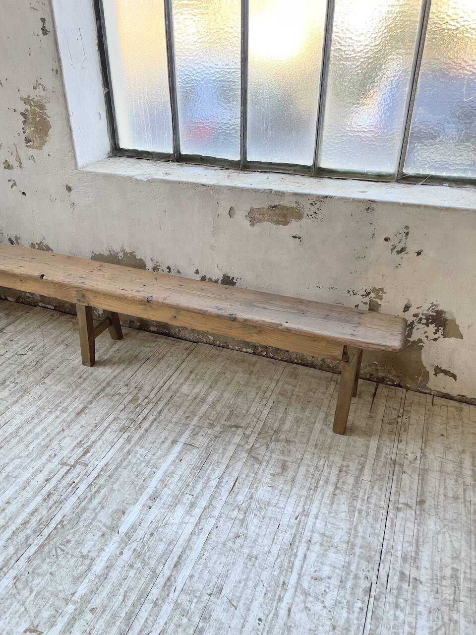 XL pine and oak bench 280 cm