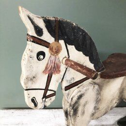 Antique wooden horse
