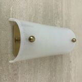 Vintage lucite and brass wall lamp ,1970s