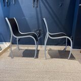 Pair of FPE chairs by Ron Arad for Kartell black Italy 2000s