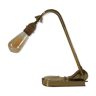 Lampe de table cendrier articulée laiton 1950