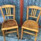 Lot de 2 chaises de bistrot bois 1950