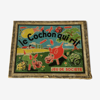 vintage board game The Laughing Pig
