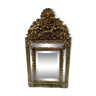 Miroir a parcloses en cuivre repoussé XIX siècle
