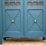 Glass-glazed Parisian wardrobe 1950