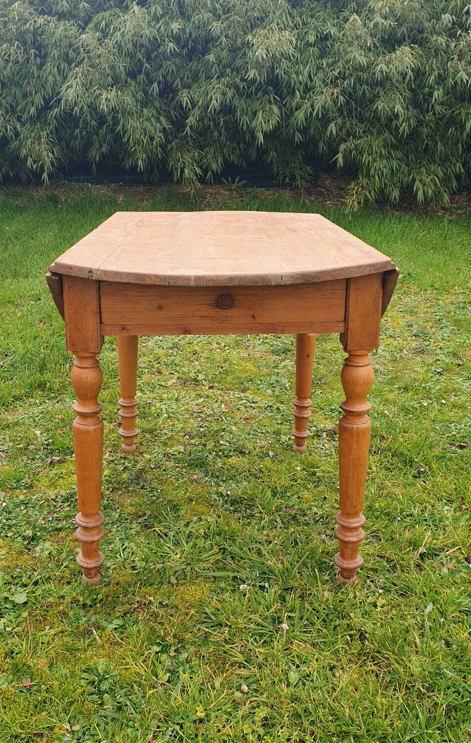 Wooden round table