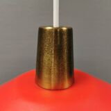 Hanging lamp in double layer glass, Danish from the 1970s-80s.