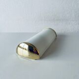 Brass and glass wall light