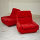 Complete red salon jitona style atlantis space age 1970