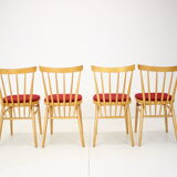 Set of four dining chairs/Tatra Pravenec, 1970's.