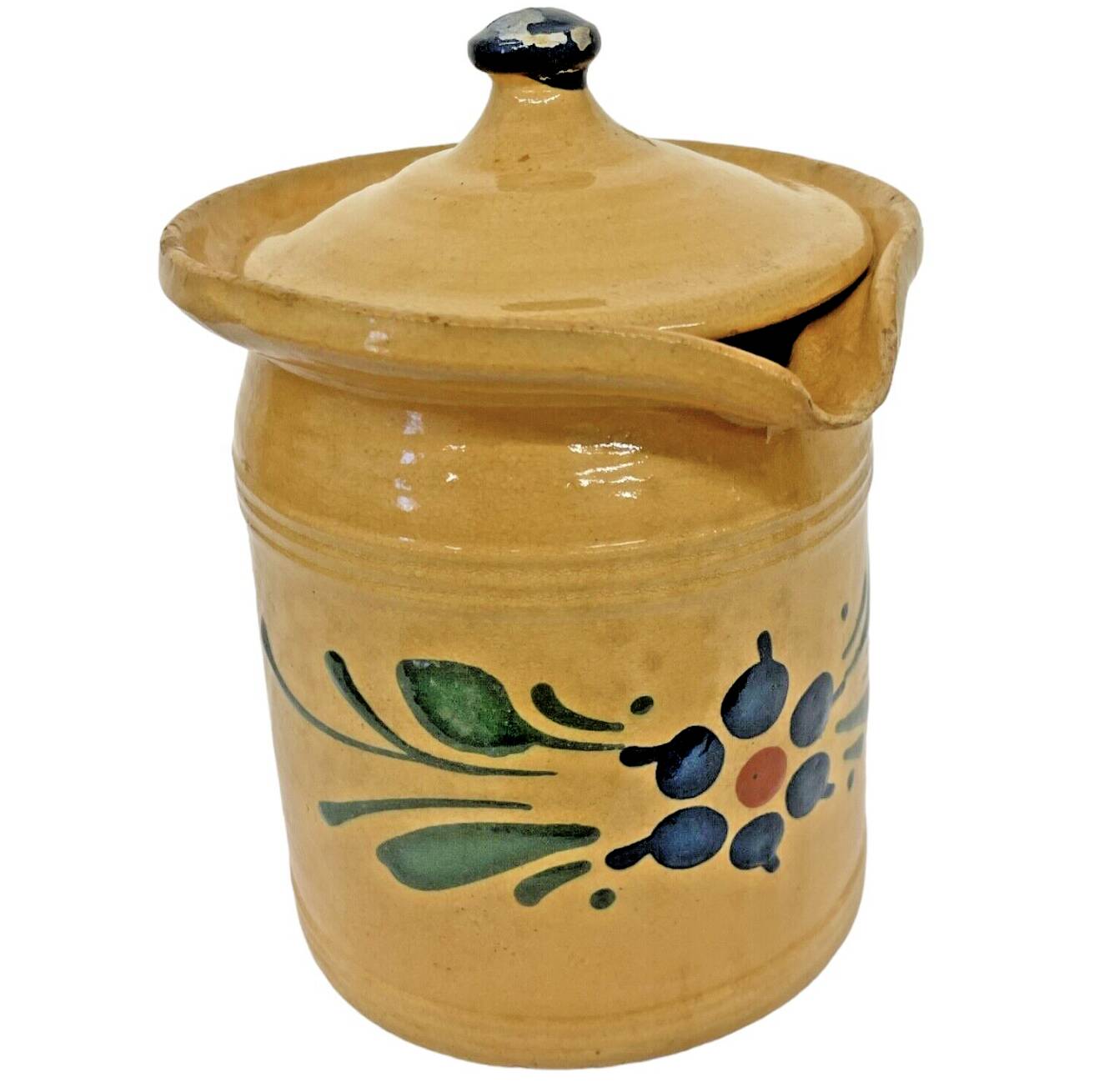 Pot à lait de Savoie en terre cuite vernissée