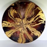 Unique turntable in epoxy resin of 27cm, Artisanal Creation of Nico-M