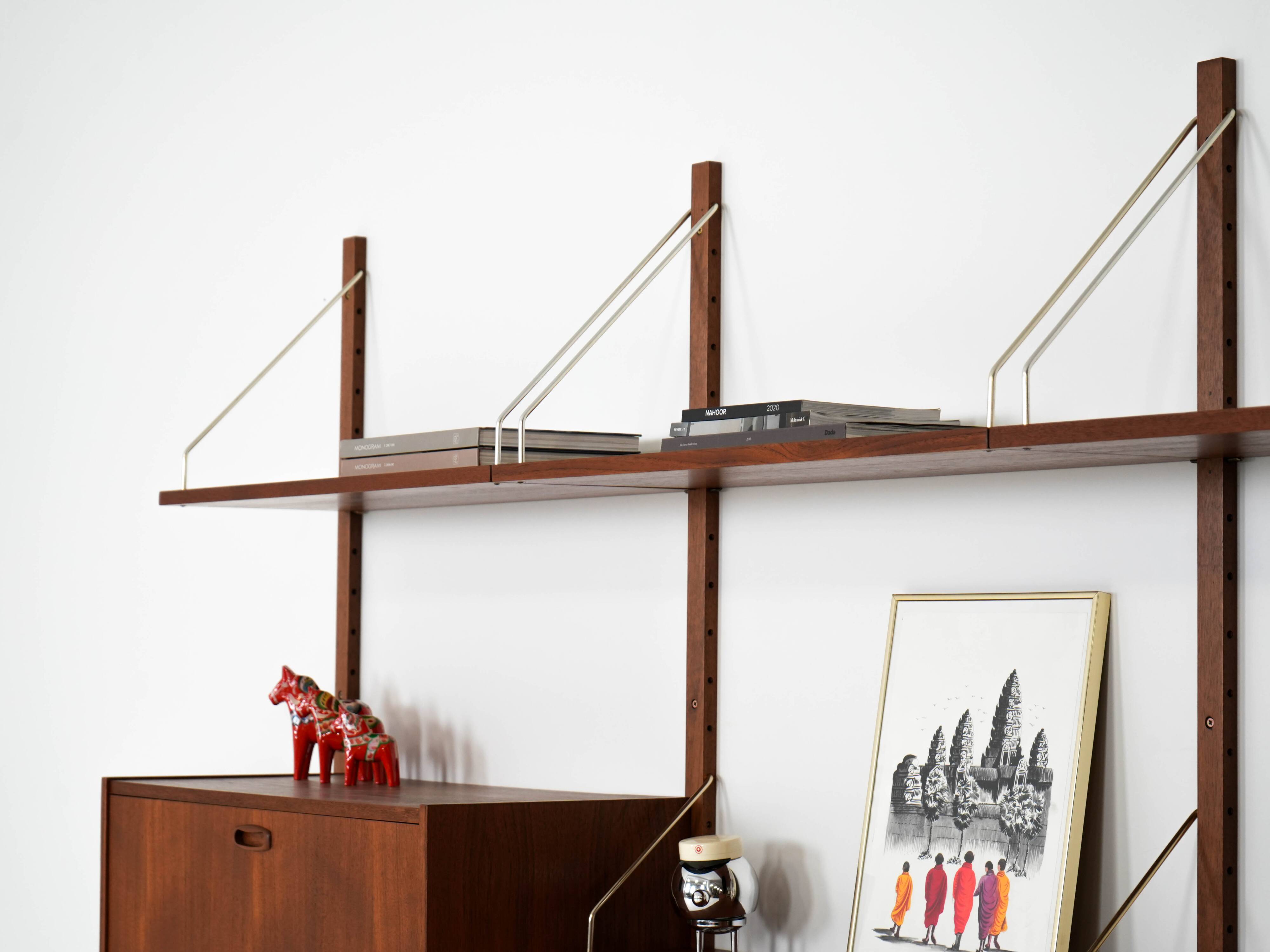 Teak shelving unit, Danish design, 1960s, manufactured in Denmark
