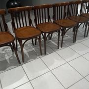 Suite of 6 chairs of Vintage Bistrot 1960s