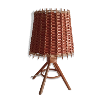 Rattan table lamp