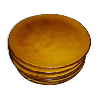 Batch of 8 ceramic dessert plates