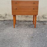 Scandinavian bedside table 1970