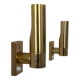 Pair of vintage adjustable brass wall lights, France 1970.