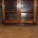 19th century walnut display case