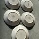 Set of 5 small dessert plates from the Nice factory, 2 stamps from the same manufacturer.