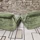 Pair of vintage velvet armchairs 1970"