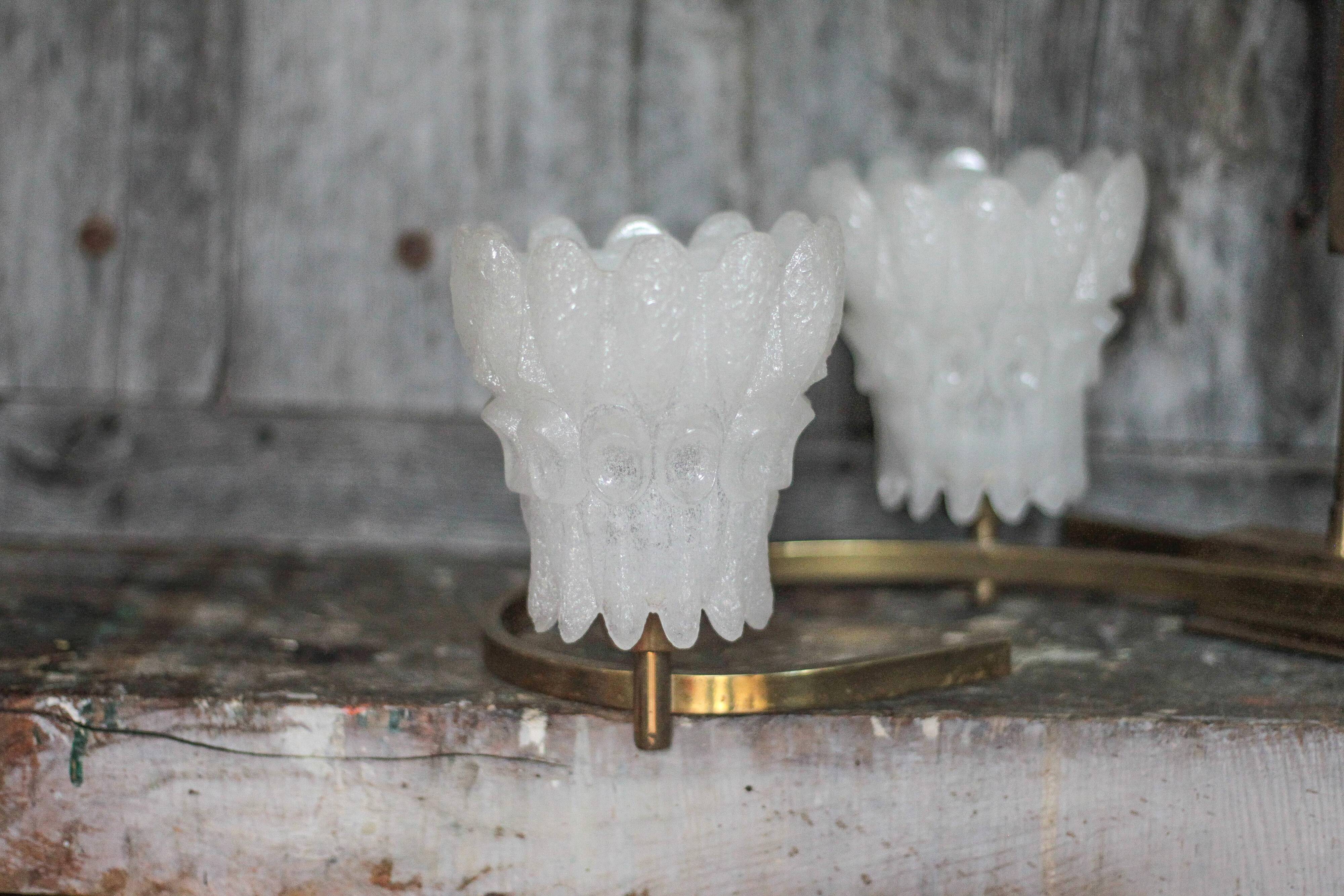 Vintage brass suspension with thick milk glass globe, brass chandelier.