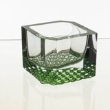 Green Square Bowl, Pavel Hlava, 1970s, Czechoslovakia