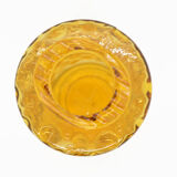 1970s honey glass vase, Hirschberg, Germany