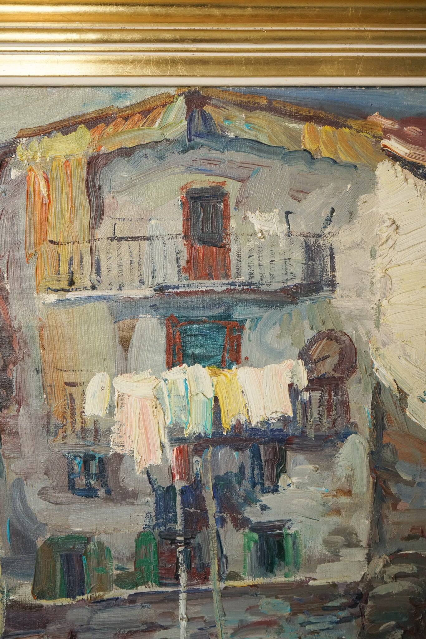 Rincón típico de pasajes san sebastian guipuzcoa - Large Post Impressionist Study