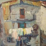 Rincón típico de pasajes san sebastian guipuzcoa - Large Post Impressionist Study