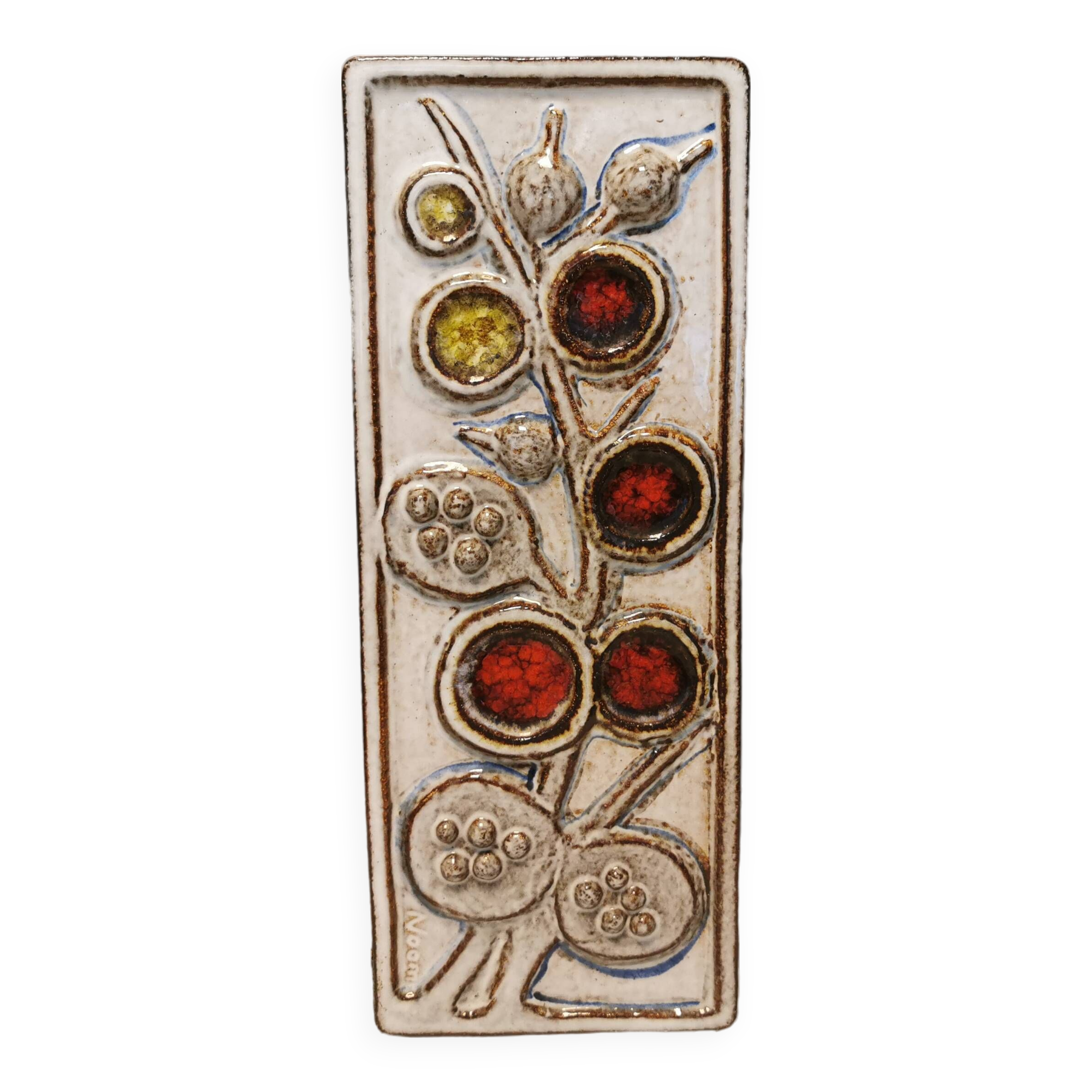 wall relief designed by Noomi Backhausen for Danish Søholm ceramics 1960-70s.