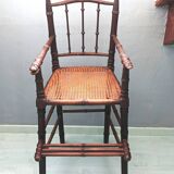 Art Deco caned children's high chair