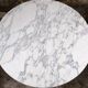 Large round Carrara marble table, Italy, 1970s