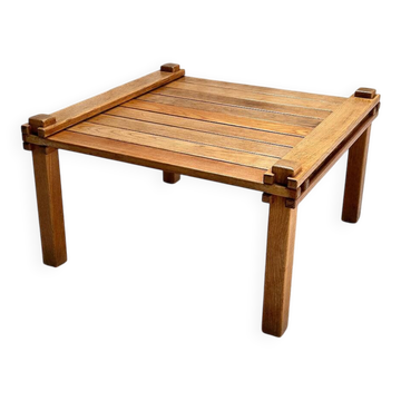 Architectural coffee table in ash 'Farmer', Gerd Lange, Bofinger
