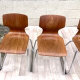 4 vintage Flottoto chairs
