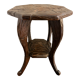 Japanese side table, carved wood, Liberty of London, 1900